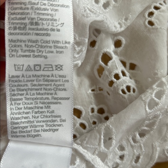 MADEWELL Women's Flutter-Sleeve Top Size M In White - Picture 9 of 9